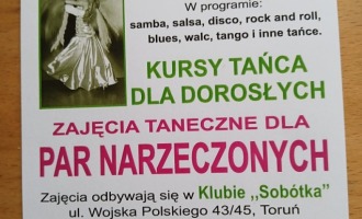 Klub " Sobótka" zaprasza na Kurs Tańca Towarzyskiego